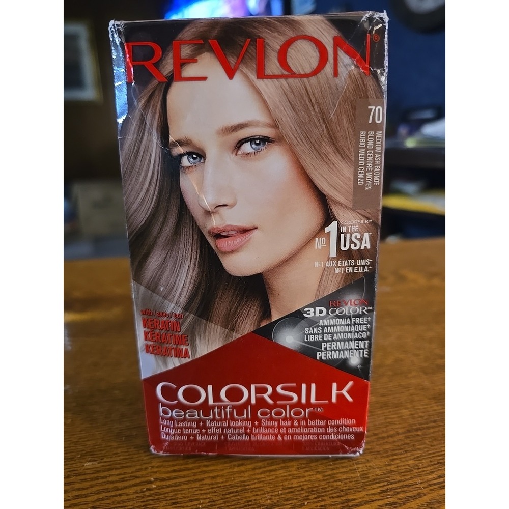 Revlon Colorsilk Beautiful Color Hair Dye 70 Medium Ash Blonde